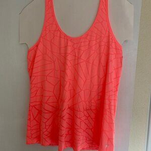Old Navy Pink Geometric Print with Racerback, Tank Top